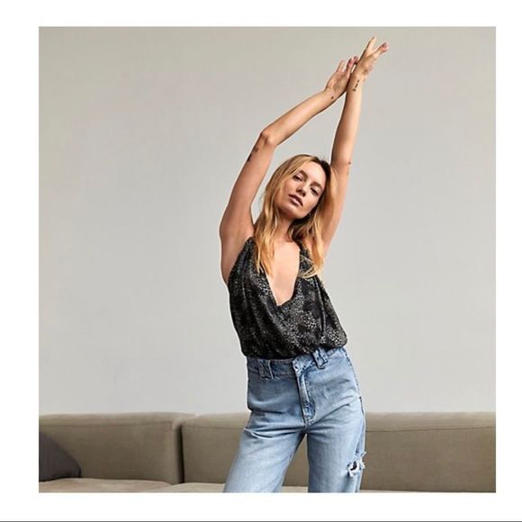 Intimately Free People Siren Song Printed Wrap Bodysuit Sleeveless Sz XS NWT - Picture 10 of 16